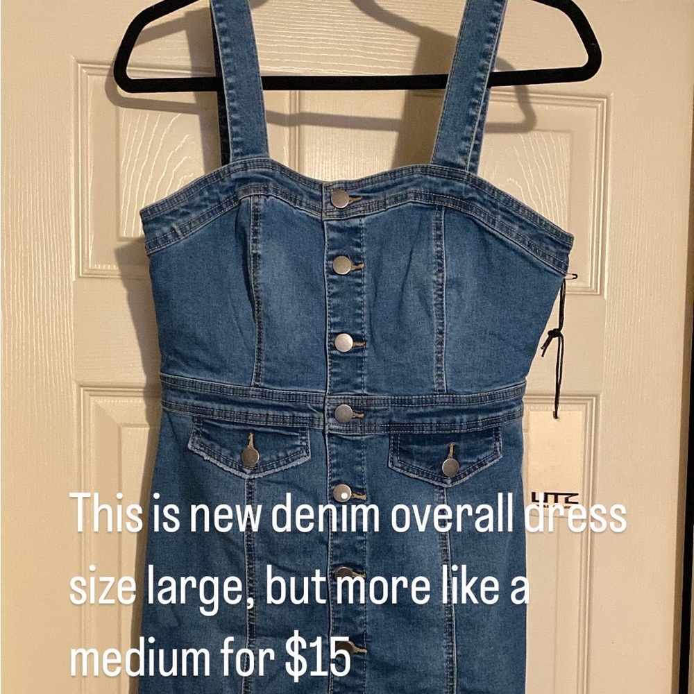 Denim strapless dress